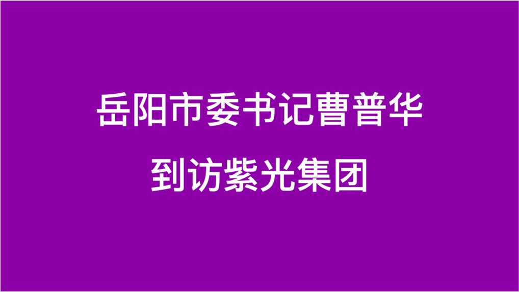 岳阳市委书记曹普华到访和记娱乐·【中国区】官方网站
